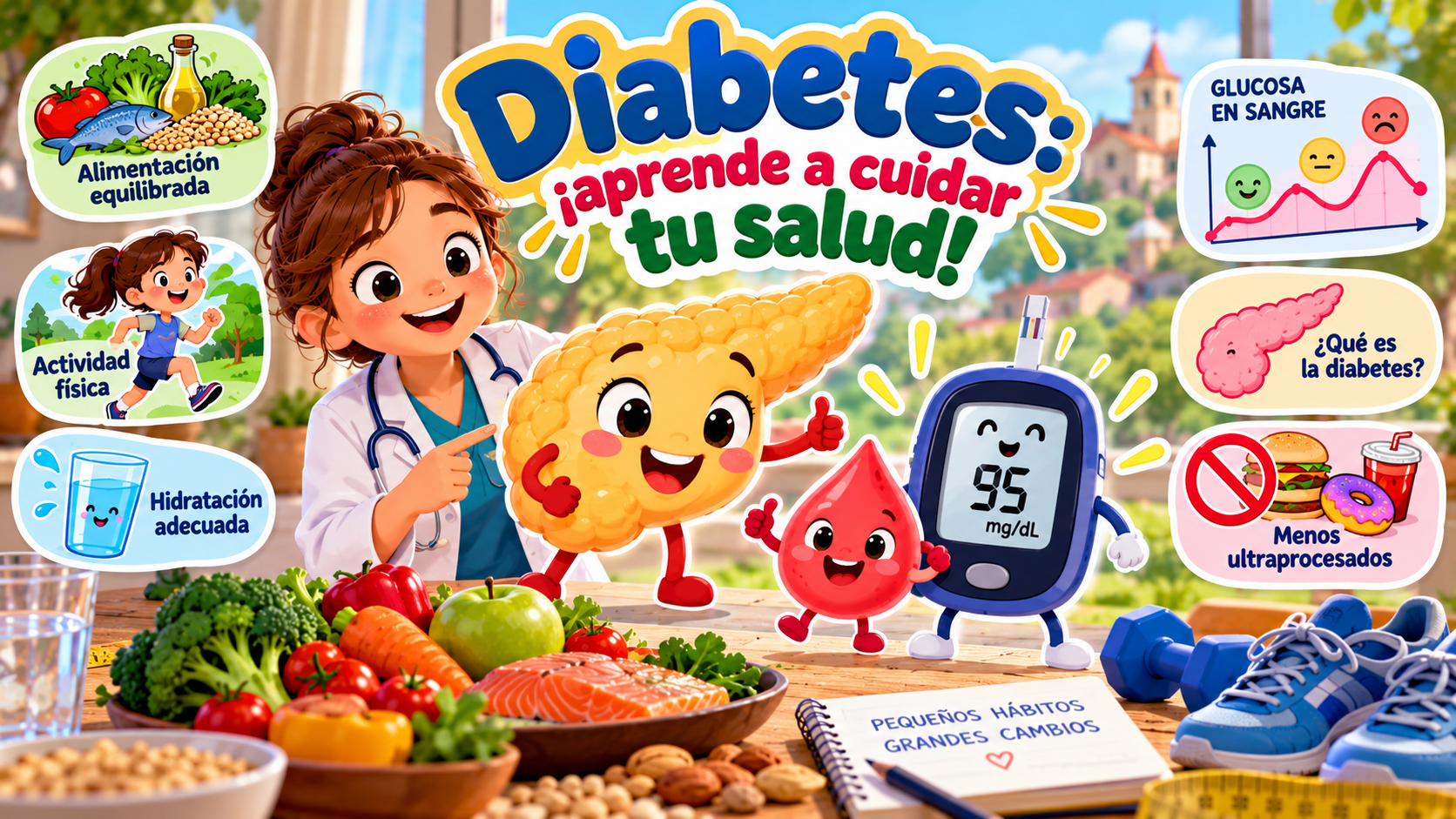 Diabetes: ¡aprende a cuidar tu salud!