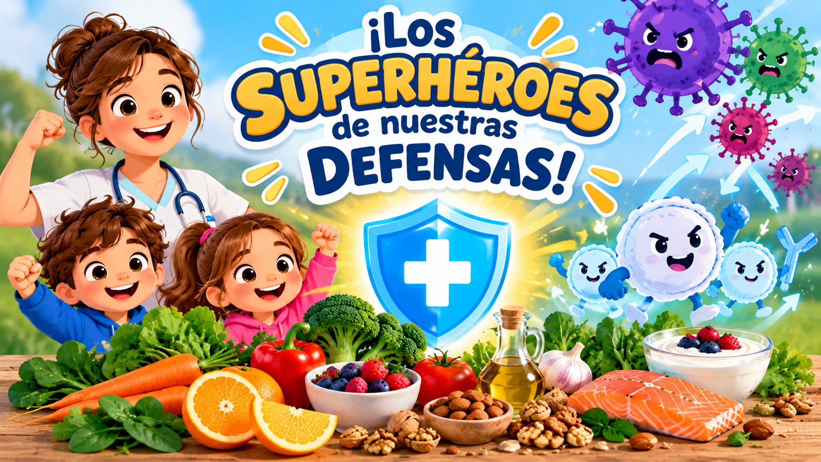 ¡Los superhéroes de nuestras defensas!