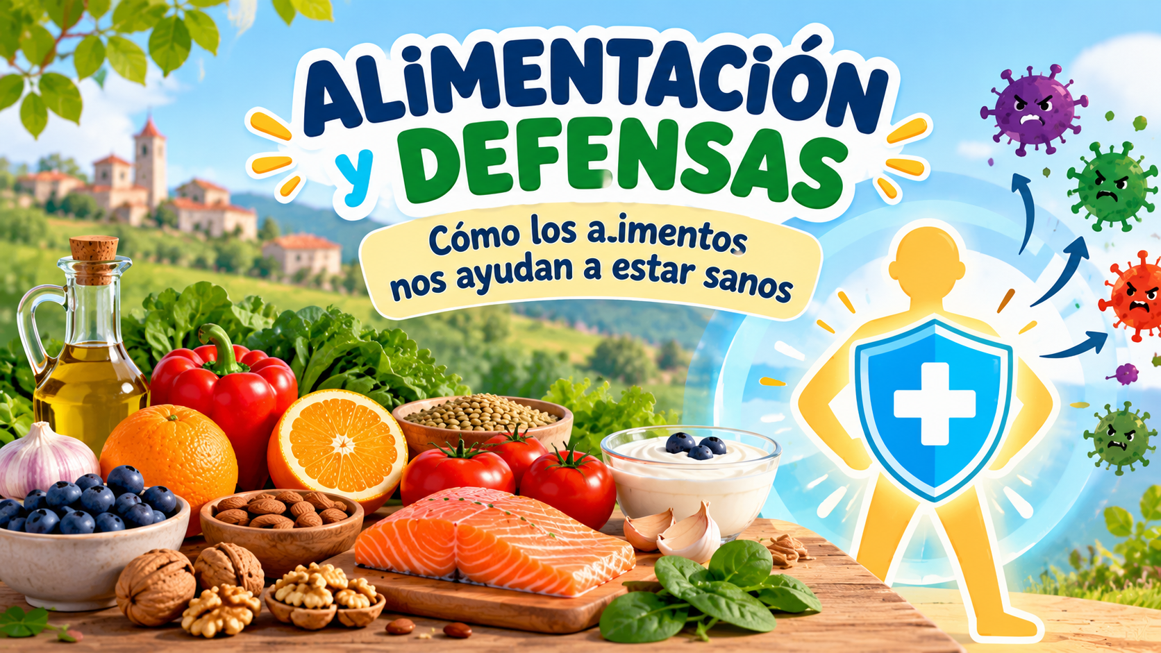 Alimentación y defensas: cómo los alimentos nos ayudan a estar sanos.